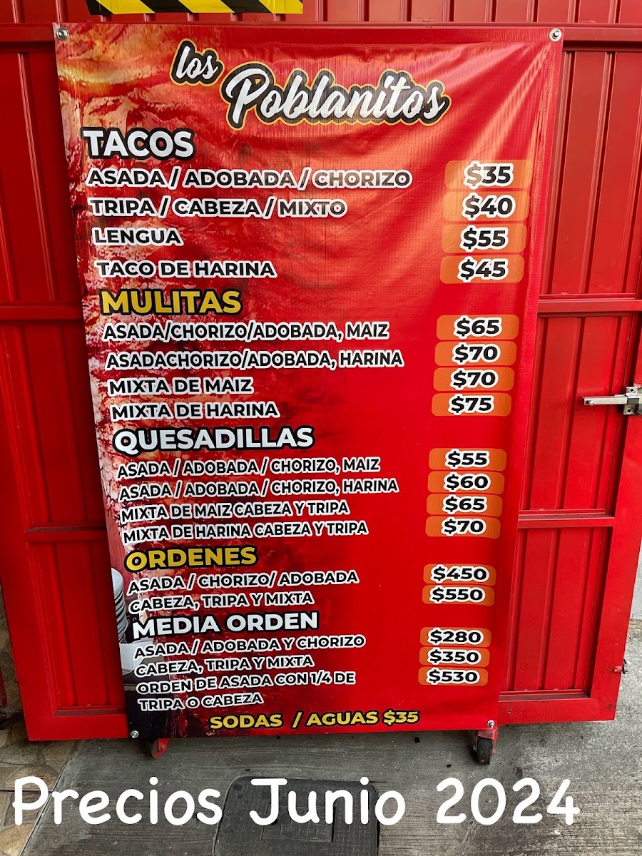 Tacos Los Poblanitos Menu - Image 2